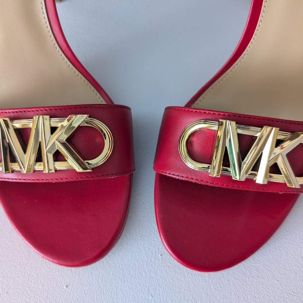 Michael Kors Red High Heel Sandals - Picture 5 of 12